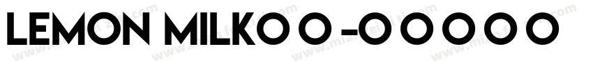Lemon milk字体字体转换
